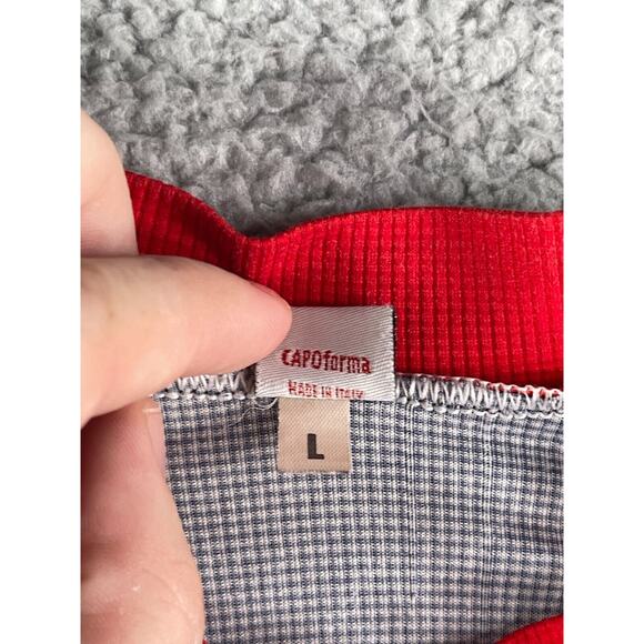 Capo Forma Jersey Mens Large Cycling Full Zip Velo News Red Black Made in Italy - Picture 4 of 10